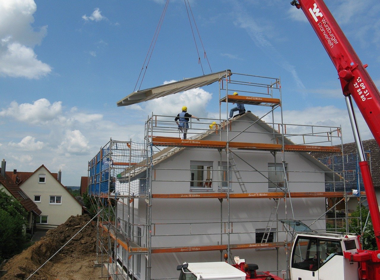 maison neuve en construction