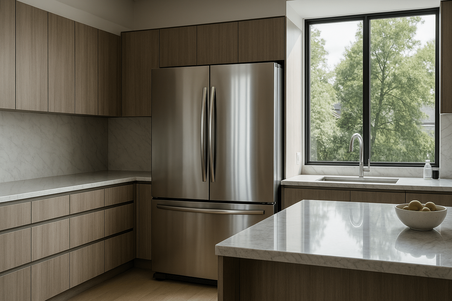 frigo dans une cuisine